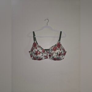 Sleekback ● White Floral Bra